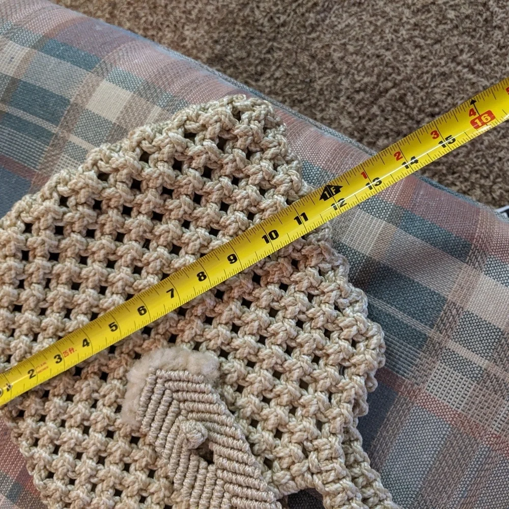 hand made macrame purse